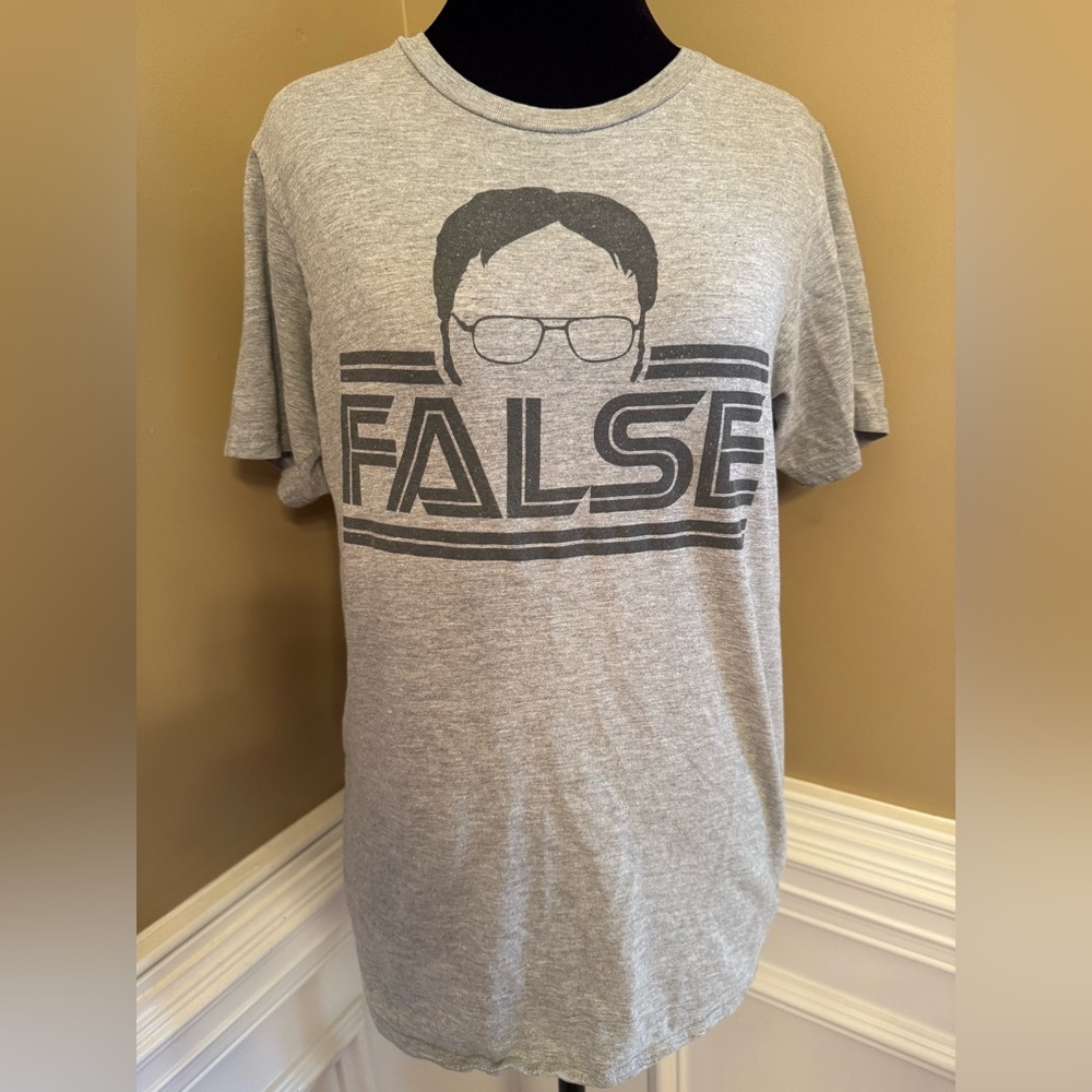 “The Office” Ripple Junction Dwight  'False' Graphic Tee